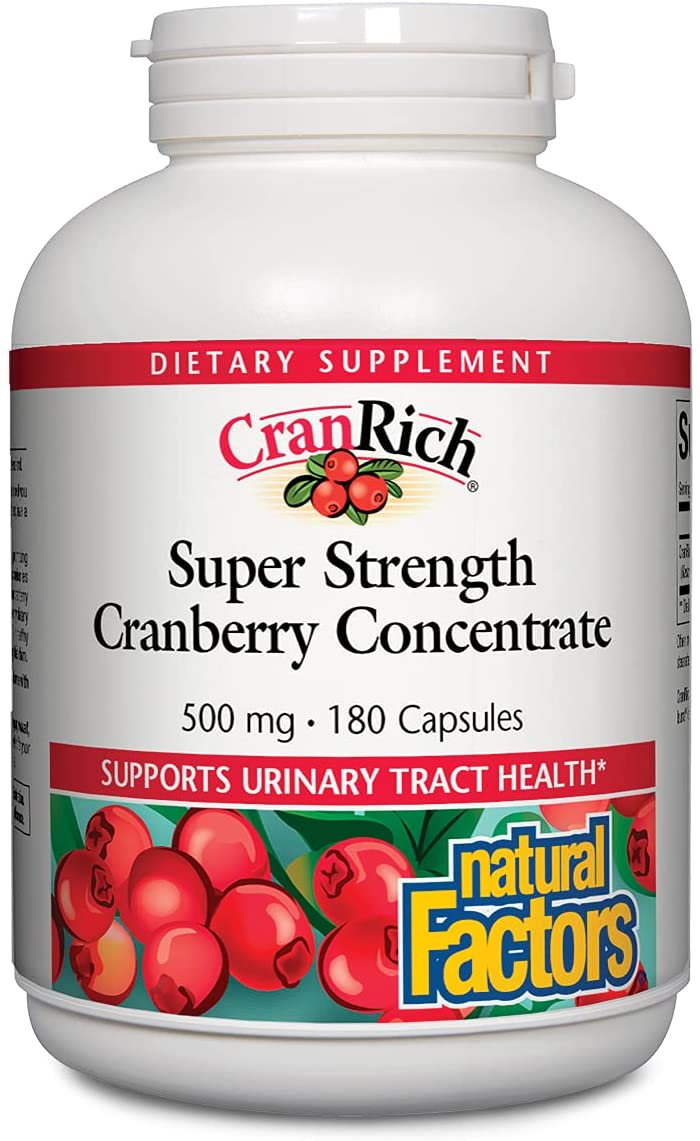 CranRich Super Strength Cranberry Concentrate 500mg 180 caps